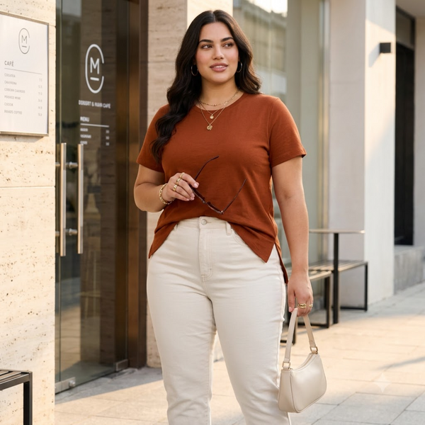 PLUS SIZE WOMEN’S SOLID TSHIRT | XL-7XL