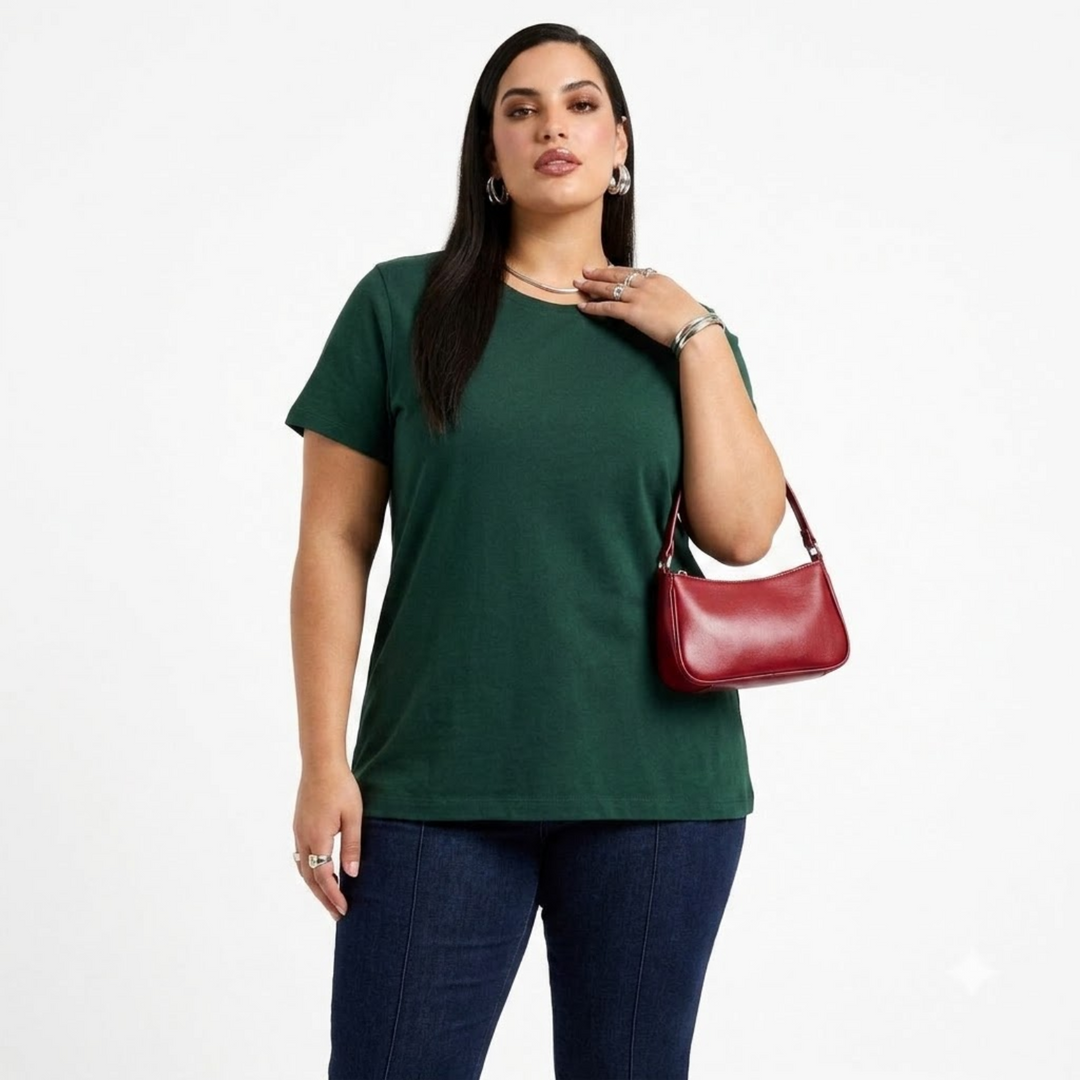 PLUS SIZE WOMEN’S SOLID TSHIRT | XL-7XL