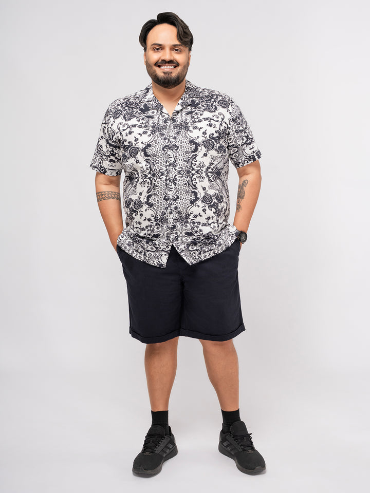 BIG HELLO PLUS SIZE RETRO CHILLOUT CUBAN SHIRT | XL-7XL