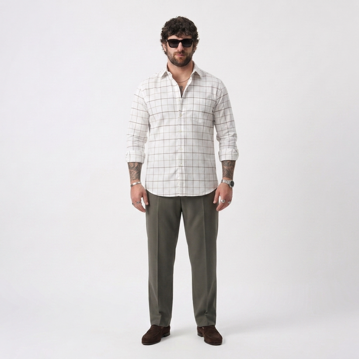 PLUS SIZE MEN’S CHECK SHIRT | XL-7XL