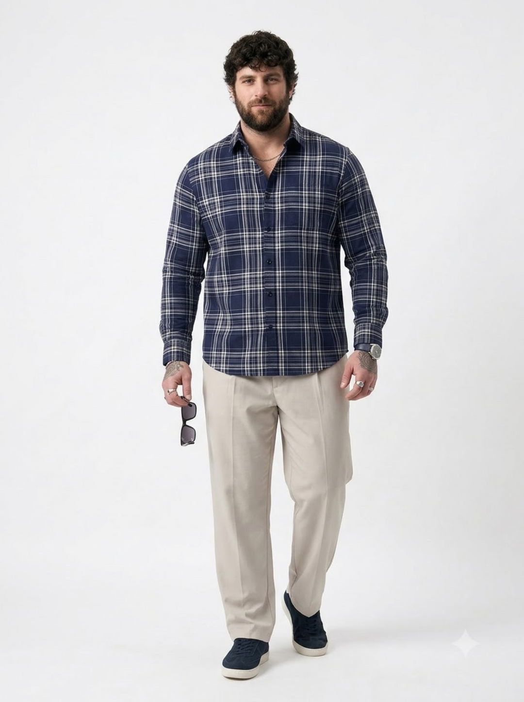 PLUS SIZE CHECK SHIRT FOR MEN | XL-7XL