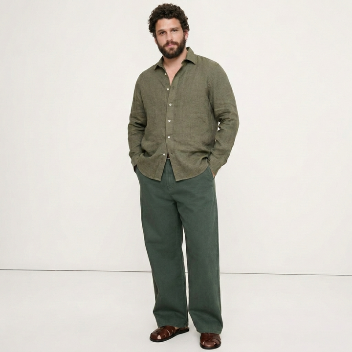 PLUS SIZE MEN’S SOLID SHIRT | XL-7XL