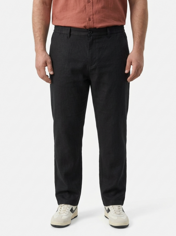 PLUS SIZE MEN’S LINEN PULLON PANT | XL-7XL