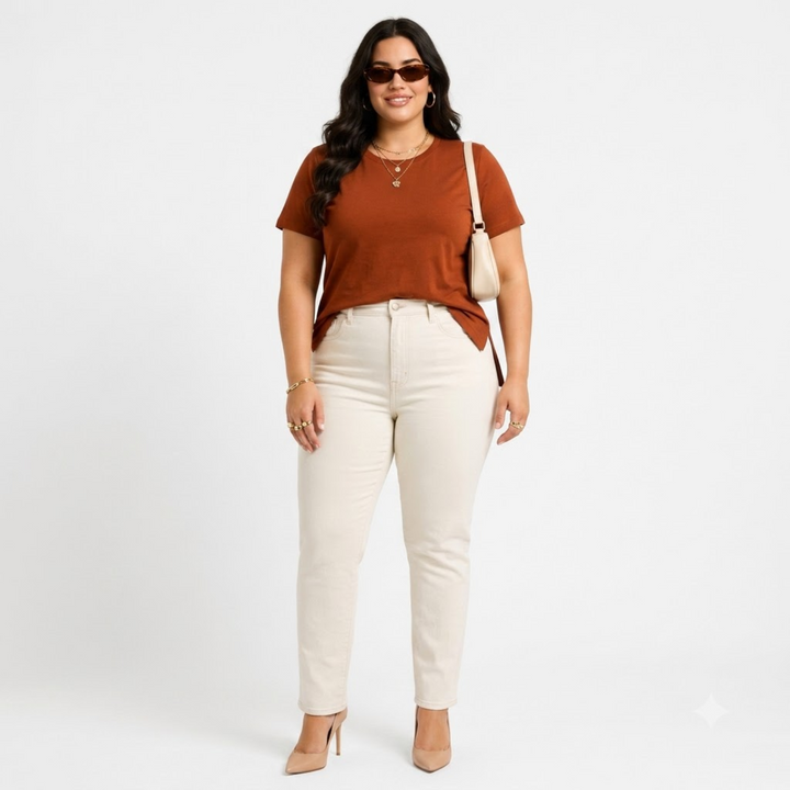 PLUS SIZE WOMEN’S SOLID TSHIRT | XL-7XL