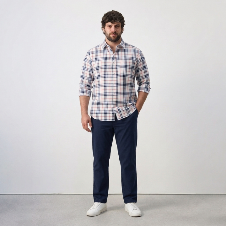 PLUS SIZE MEN’S CHECK SHIRT | XL-7XL