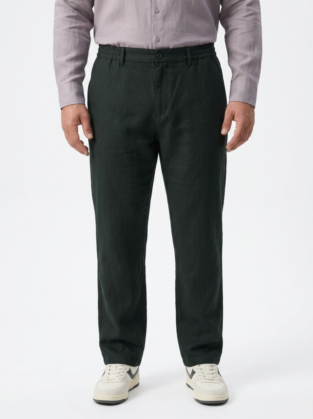 PLUS SIZE MEN’S LINEN PULLON PANT | XL-7XL