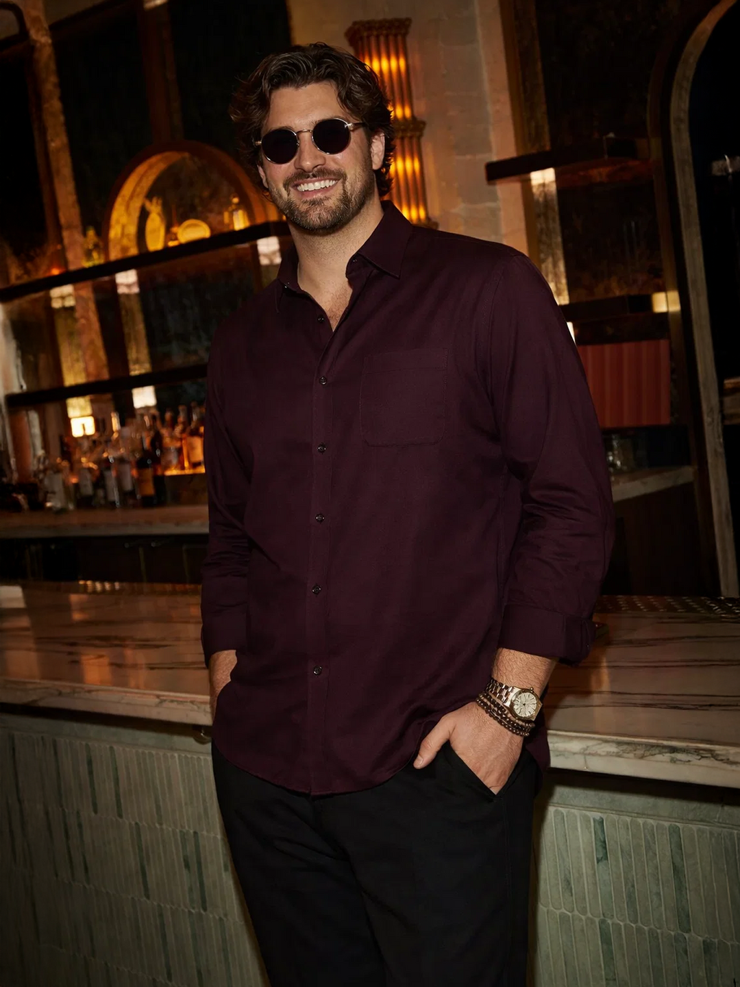 PLUS SIZE MEN SOLID  SHIRT| XL-7XL