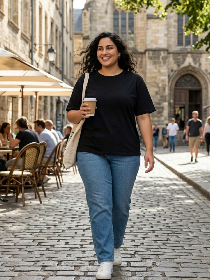 BIG HELLO - THE PLUS LIFE-Womens T-Shirt - Essential