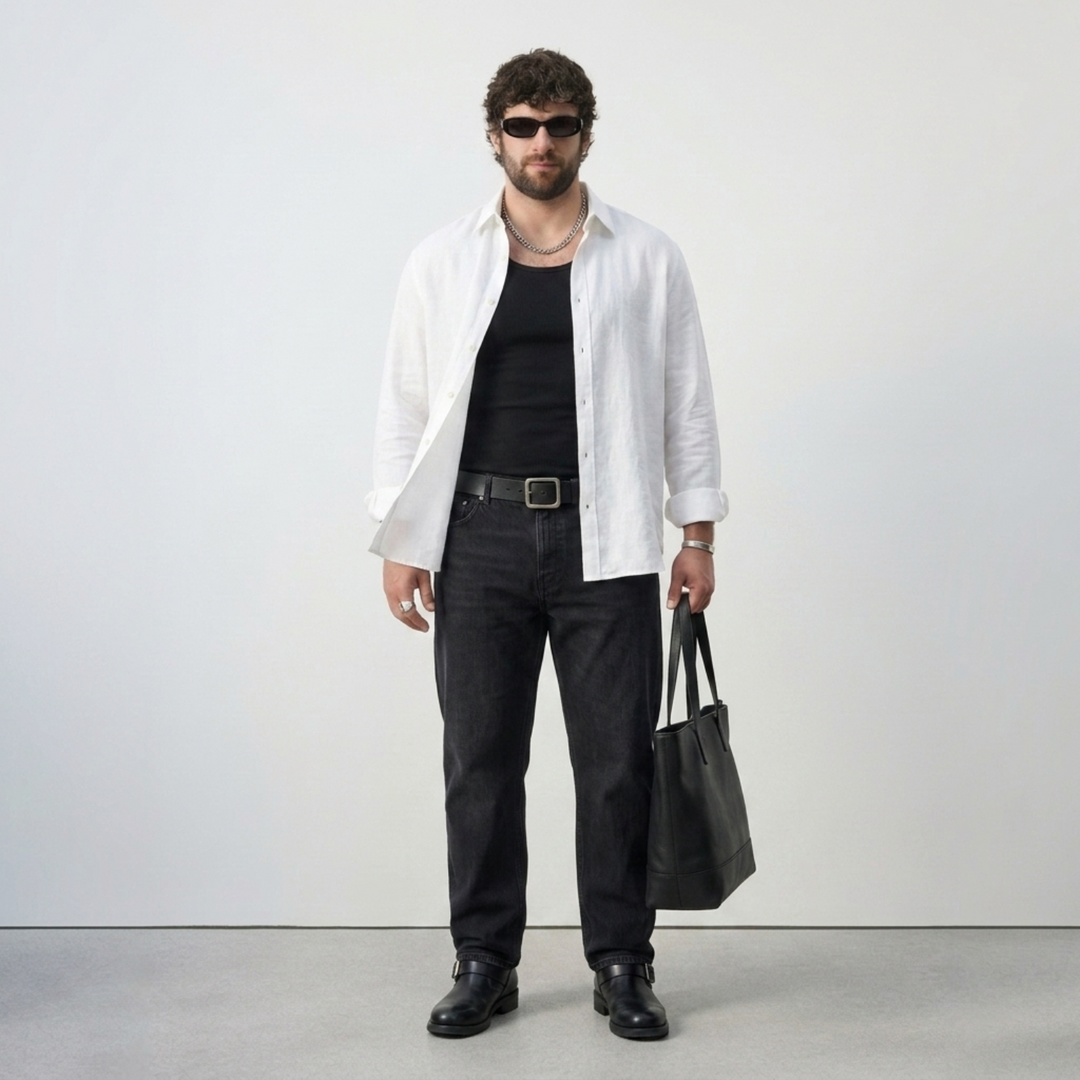 PLUS SIZE MEN’S SOLID  SHIRT | XL-7XL