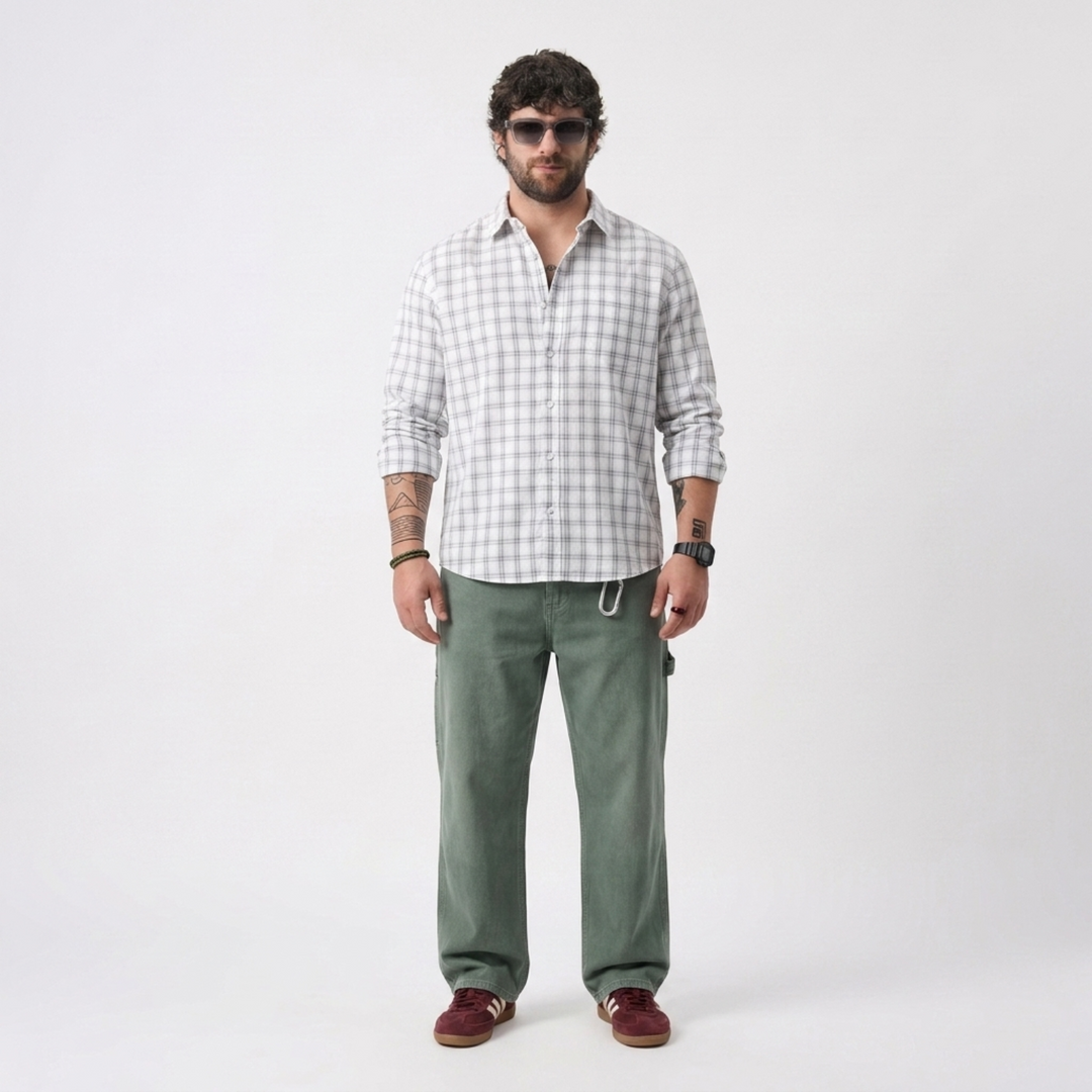 PLUS SIZE MEN’S CHECK SHIRT | XL-7XL