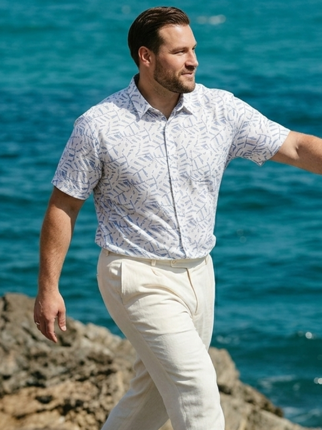 PLUS SIZE PRINTED SHIRT FOR MEN | XL-7XL