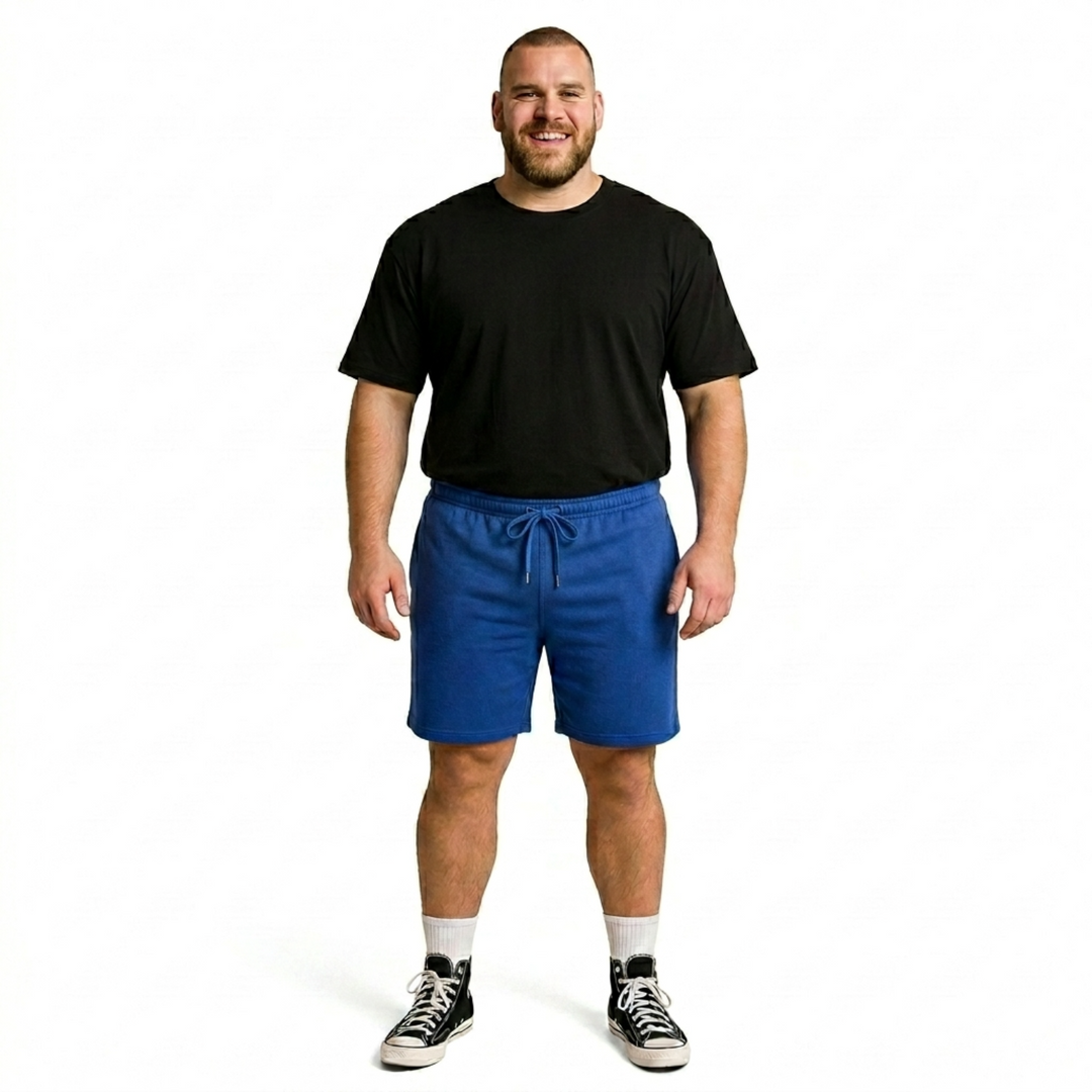 PLUS SIZE MEN KNIT LOUNGE SHORTS | XL-7XL
