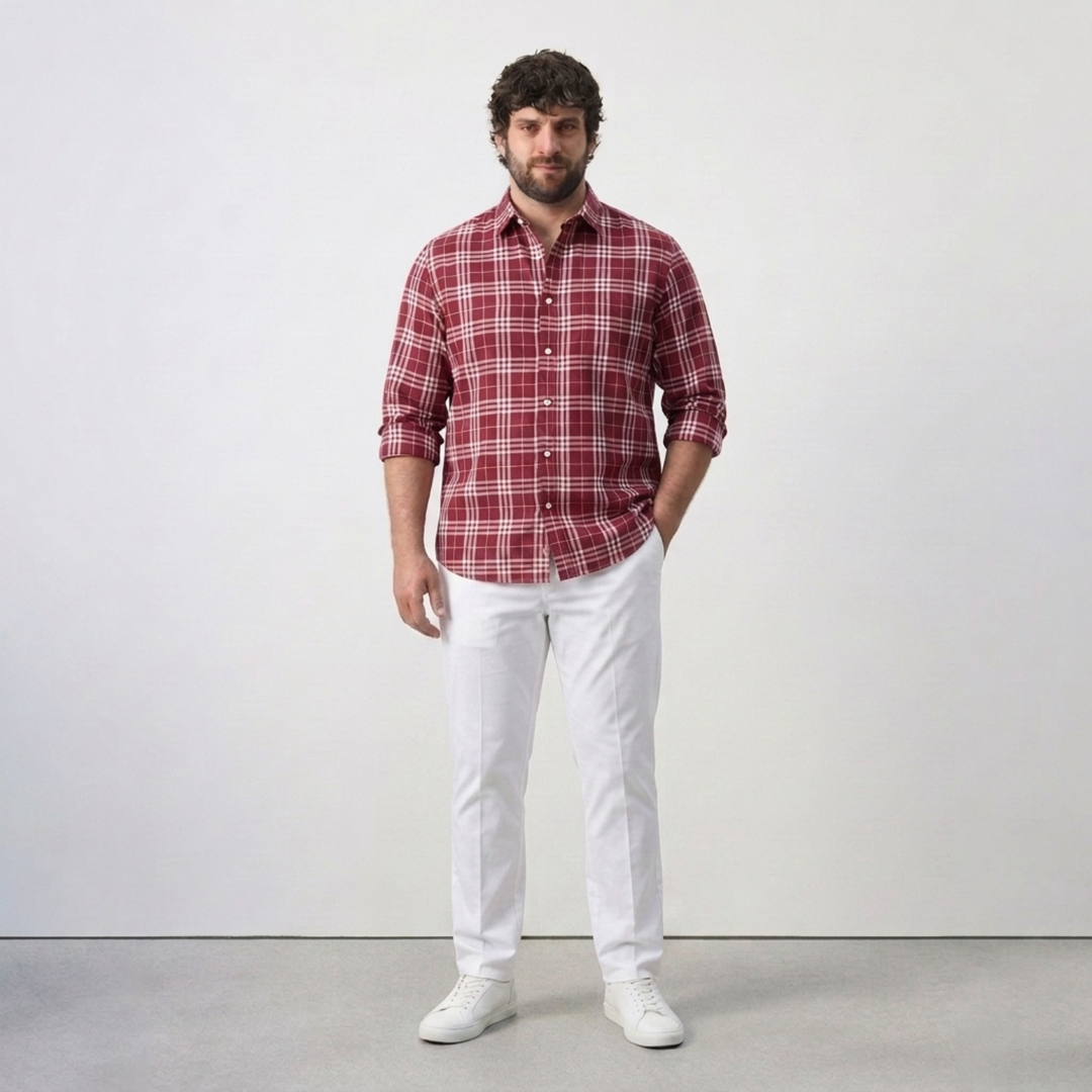 PLUS SIZE MEN’S CHECK SHIRT | XL-7XL