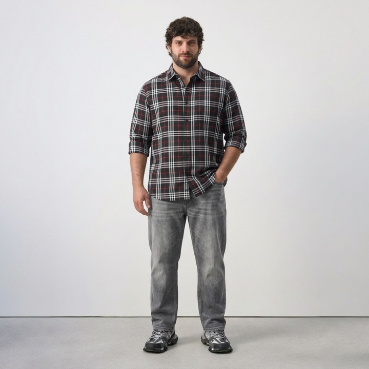 PLUS SIZE MEN’S CHECK SHIRT | XL-7XL