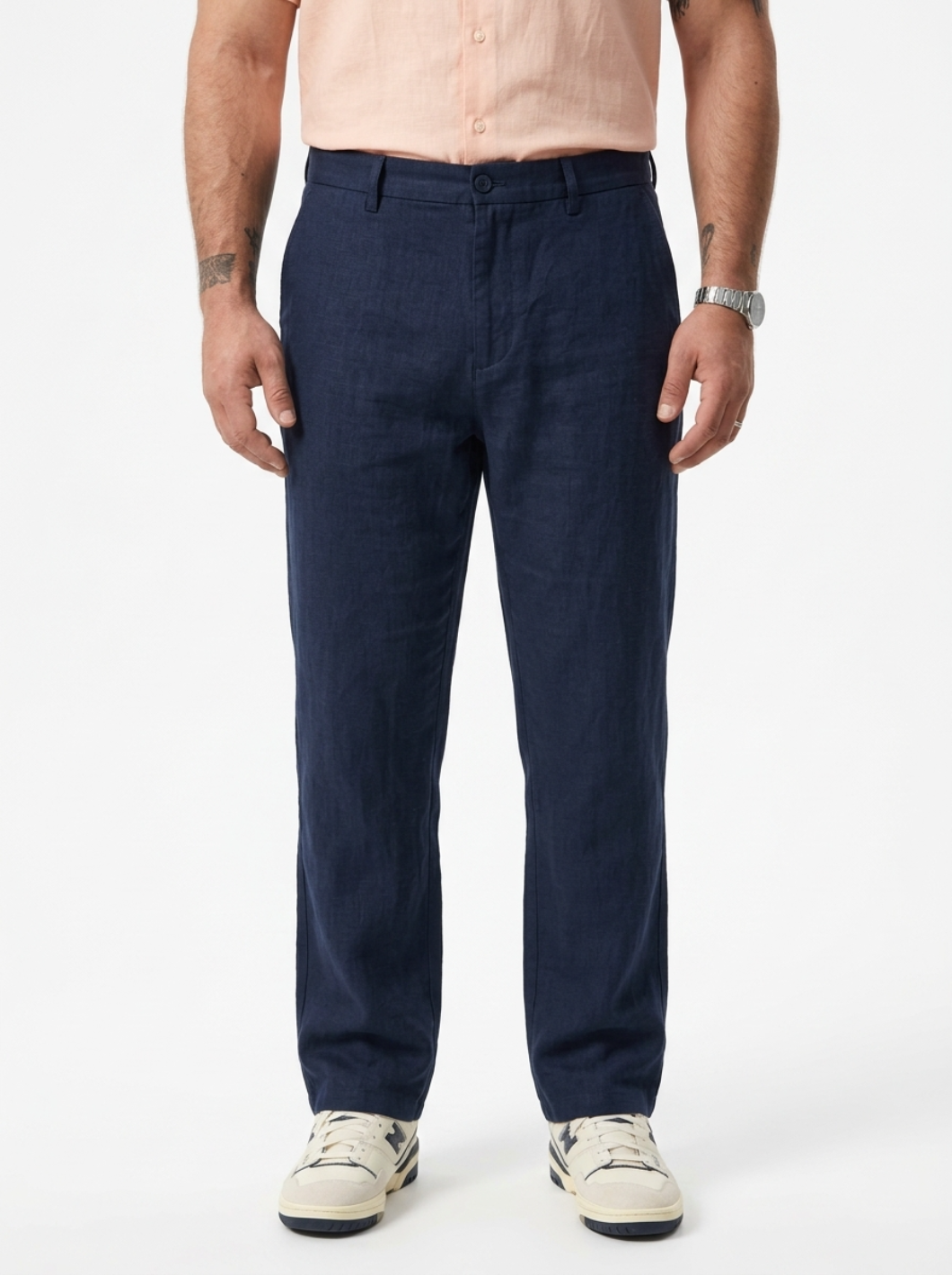 PLUS SIZE MEN’S LINEN PULLON PANT | XL-7XL