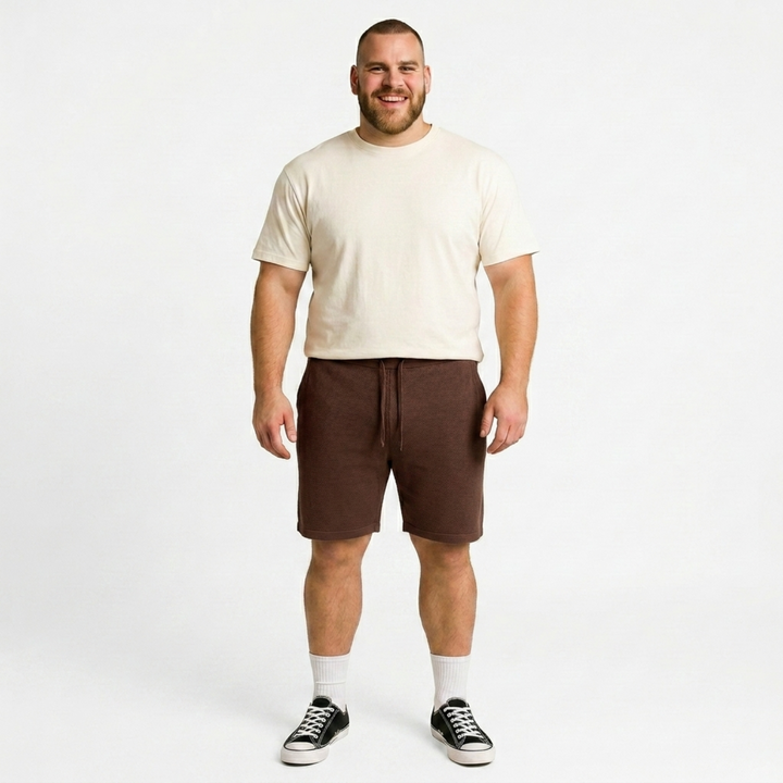 PLUS SIZE MEN KNIT LOUNGE SHORTS | XL-7XL