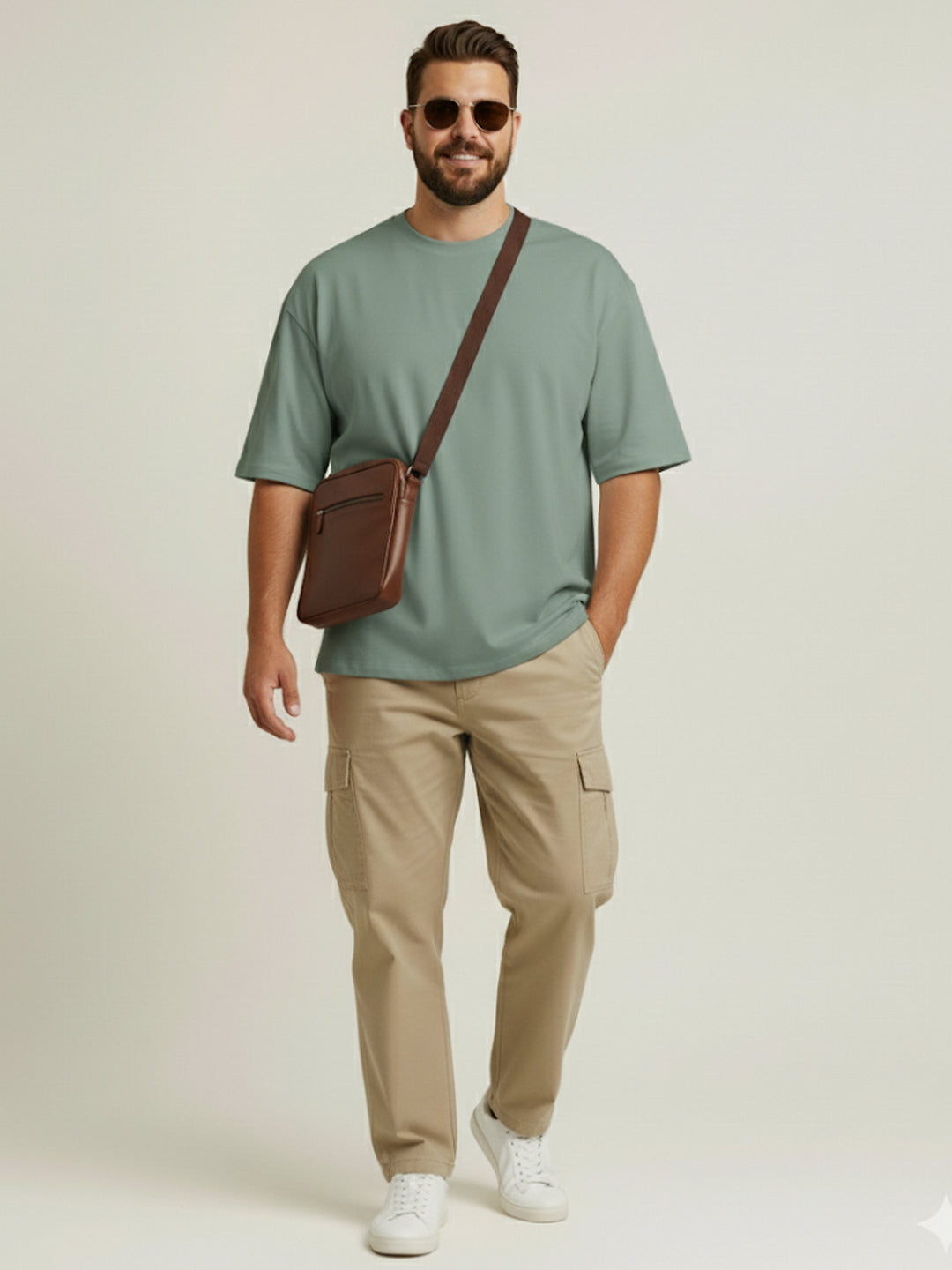 PLUS SIZE RED LABEL COTTON LYCRA LOOSE FIT T-SHIRT FOR MEN | XL-7XL