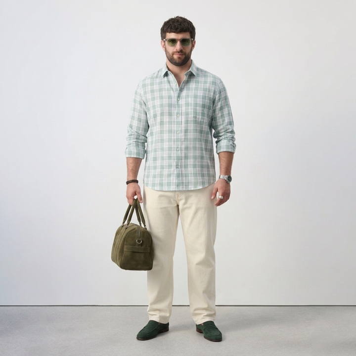 PLUS SIZE MEN’S CHECK SHIRT | XL-7XL