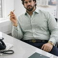 PLUS SIZE MEN STRIPE SHIRT| XL-7XL
