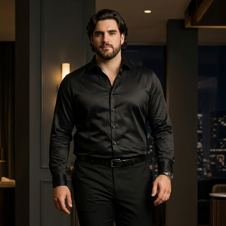 PLUS SIZE MEN SOLID SHIRT| XL-7XL