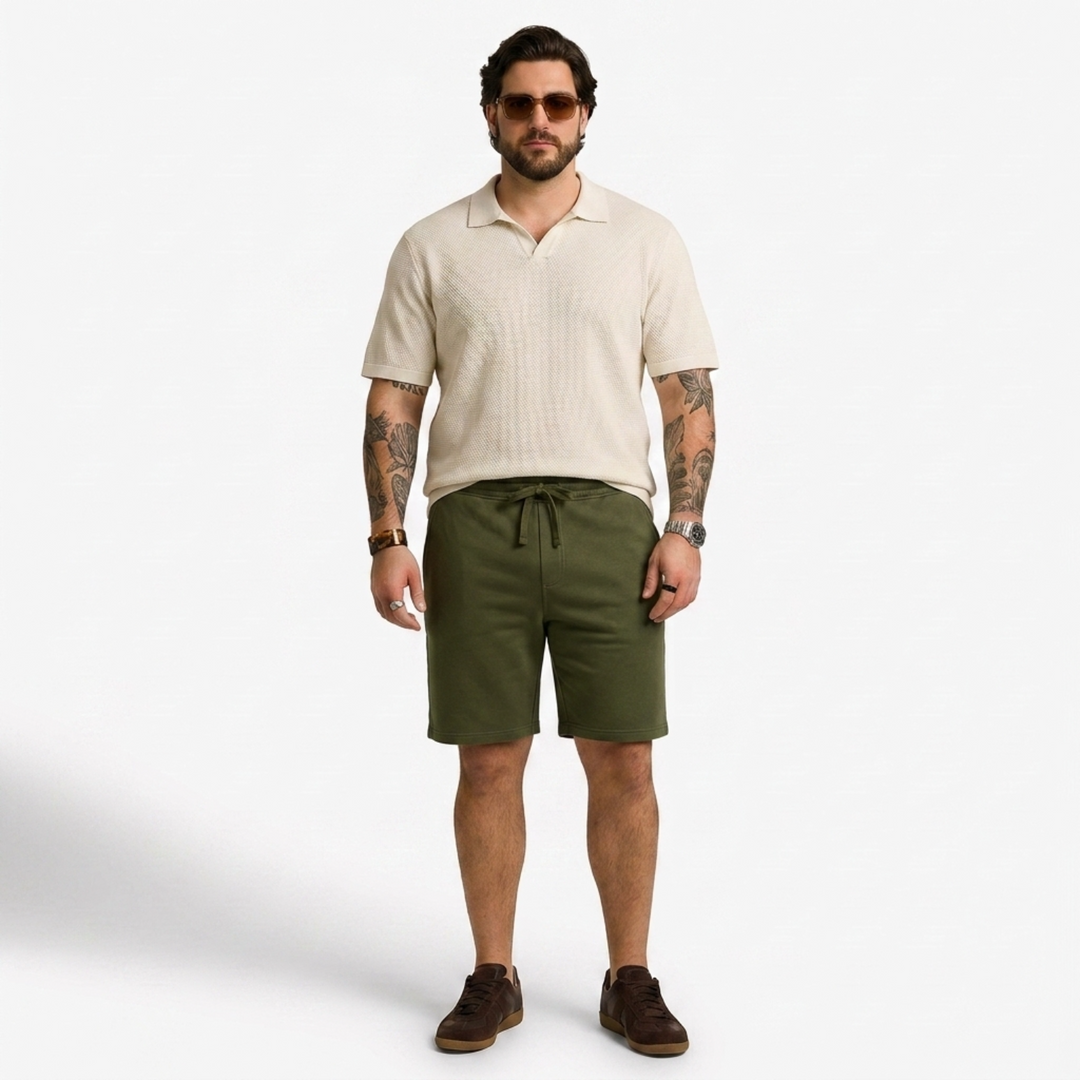 PLUS SIZE MEN’S KNIT CARGO LOUNGE SHORT | XL-7XL