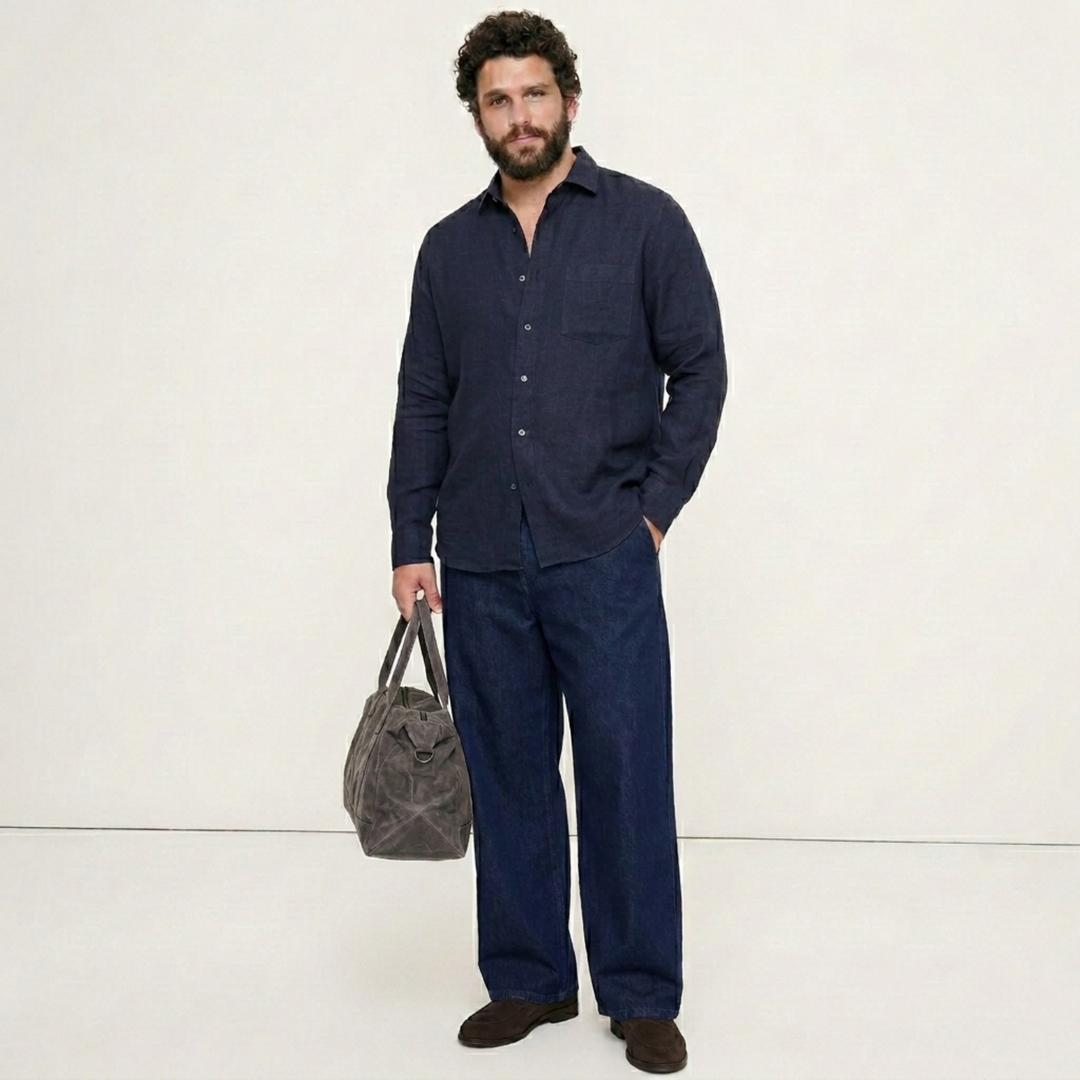 PLUS SIZE MEN’S SOLID SHIRT | XL-7XL
