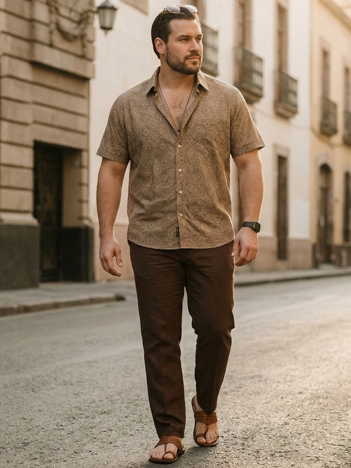 PLUS SIZE MEN PRINTED SHIRT FOR MEN | XL-7XL