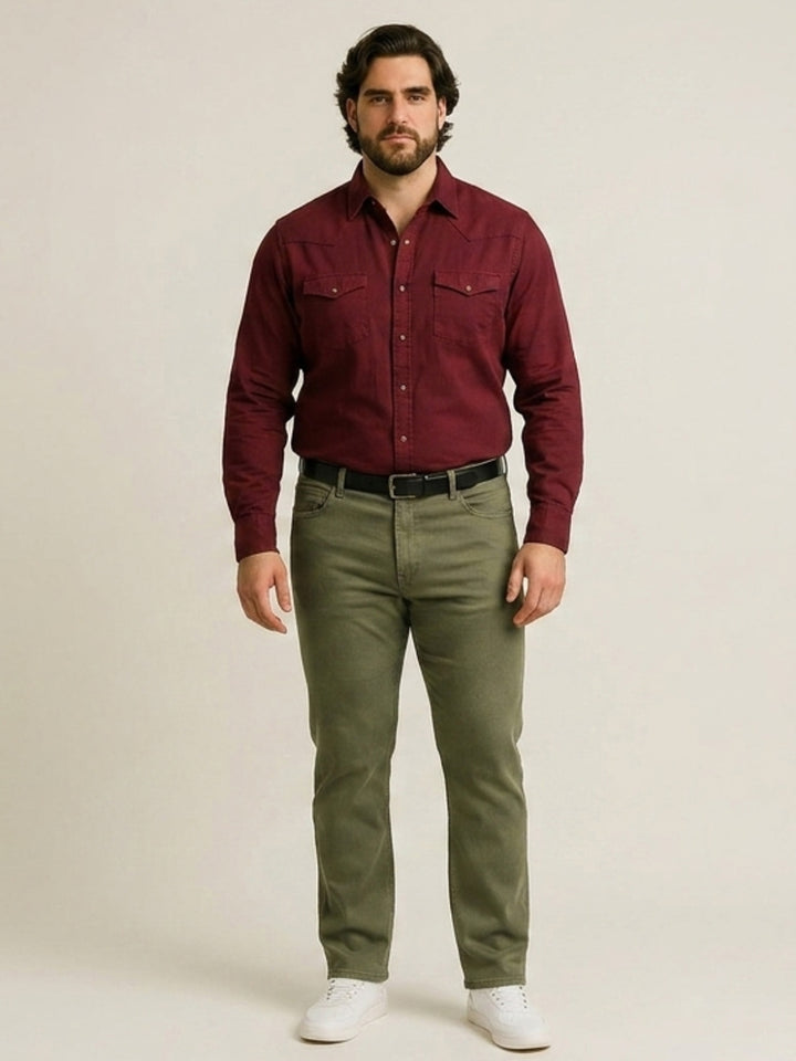 Plus Size Men Overdye Super Stretch Kevin Fit Jeans | XL-7XL
