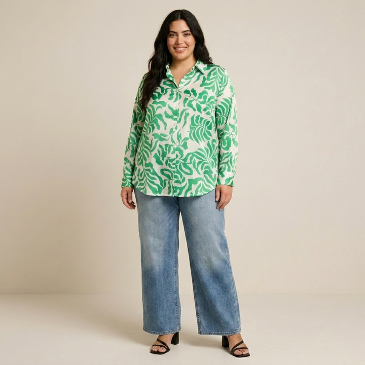 PLUS SIZE WOMEN’S PRINTED SHIRT | XL-7XL