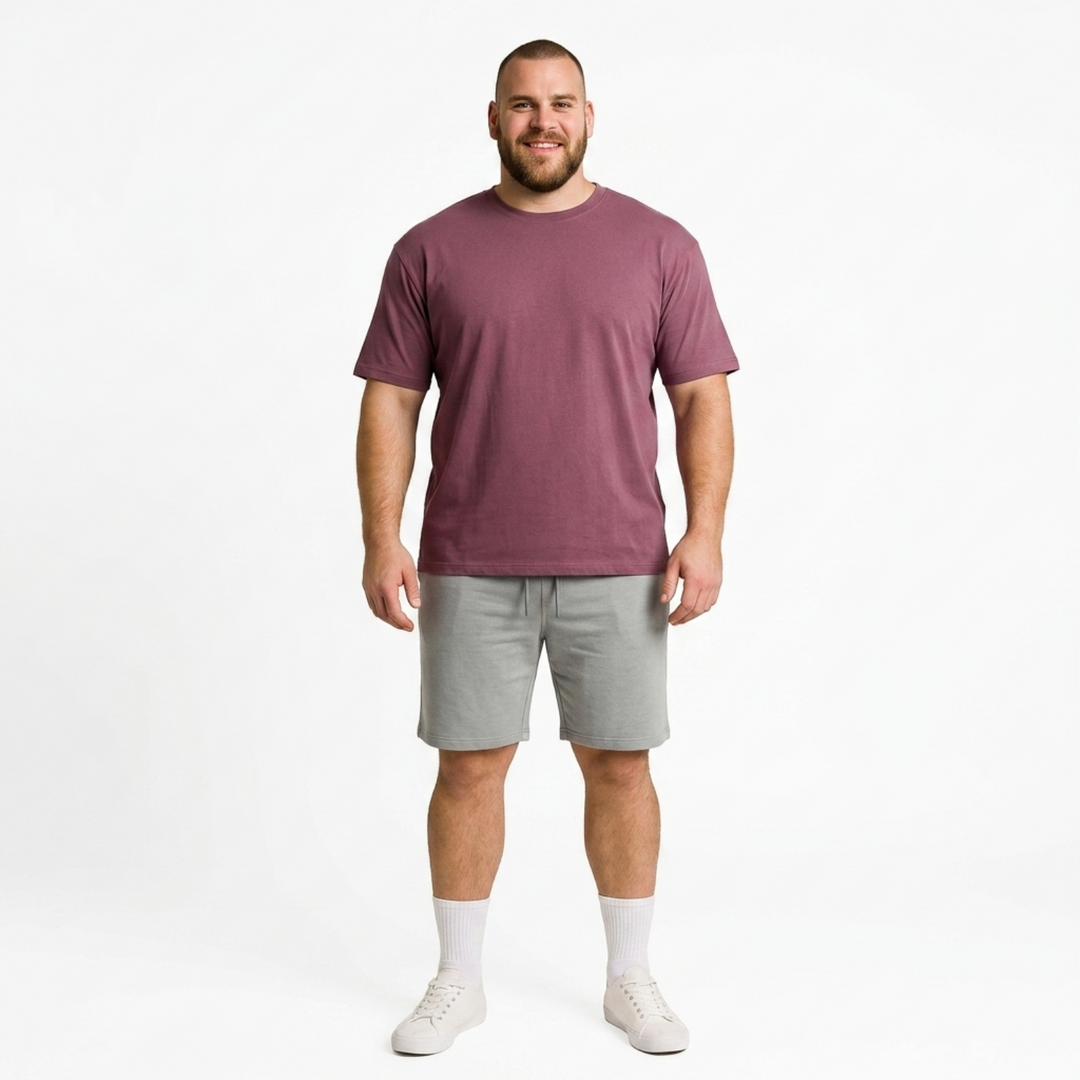 PLUS SIZE MEN KNIT LOUNGE SHORTS | XL-7XL