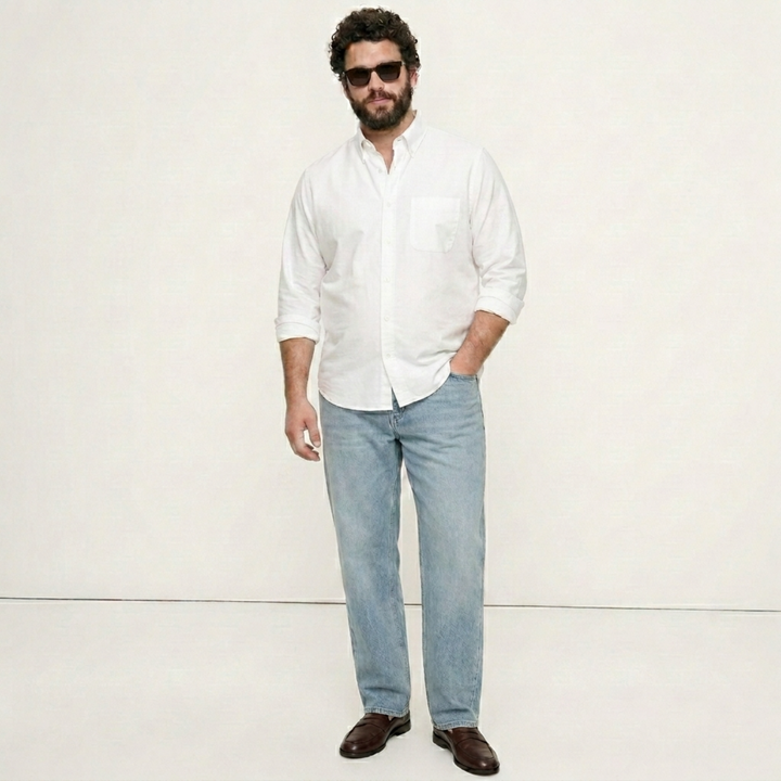 PLUS SIZE MEN’S SOLID SHIRT | XL-7XL