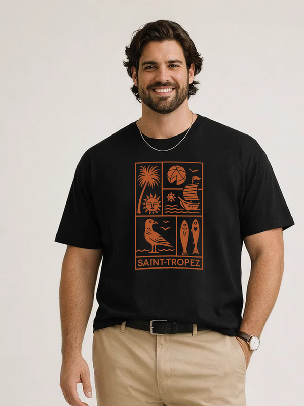 PLUS SIZE GRAPHIC T-SHIRT FOR MEN | XL-7XL