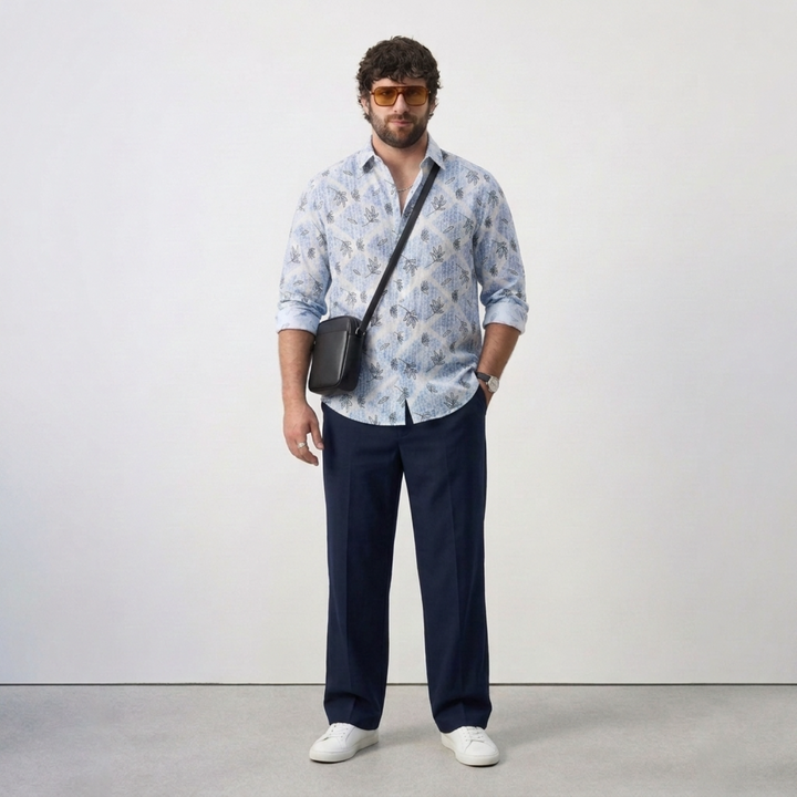 PLUS SIZE MEN’S PRINTED SHIRT | XL-7XL