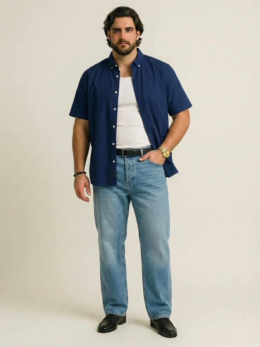 BIG HELLO - THE PLUS LIFE-Men Holiday Shirts