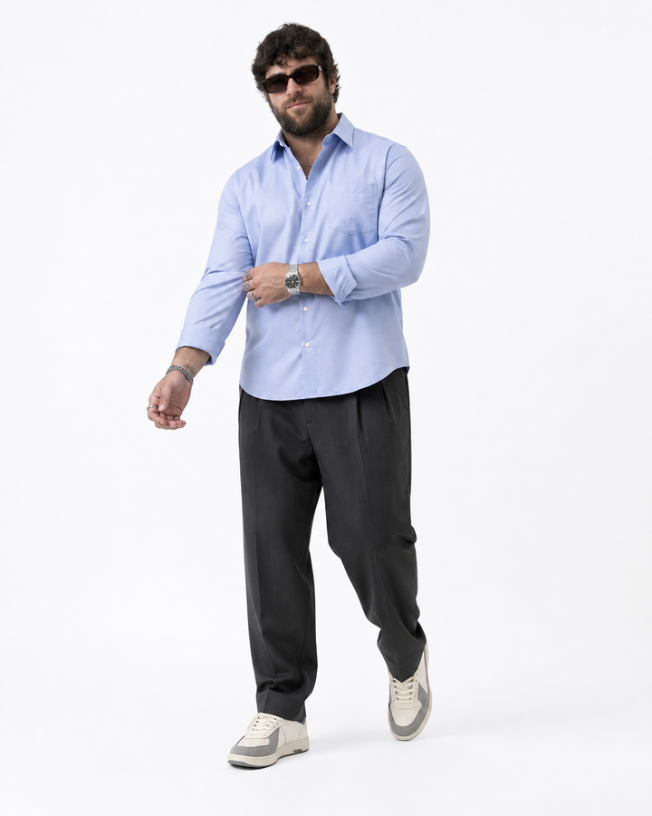 PLUS SIZE SOLID SHIRT FOR MEN | XL-7XL