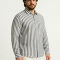 PLUS SIZE MEN STRIPE SHIRT| XL-7XL