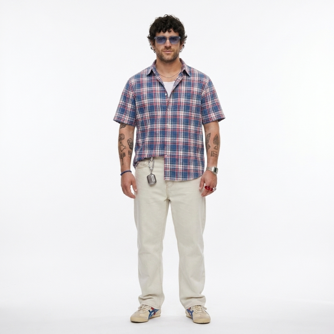PLUS SIZE MEN'S CHECK SHIRT | XL-7XL