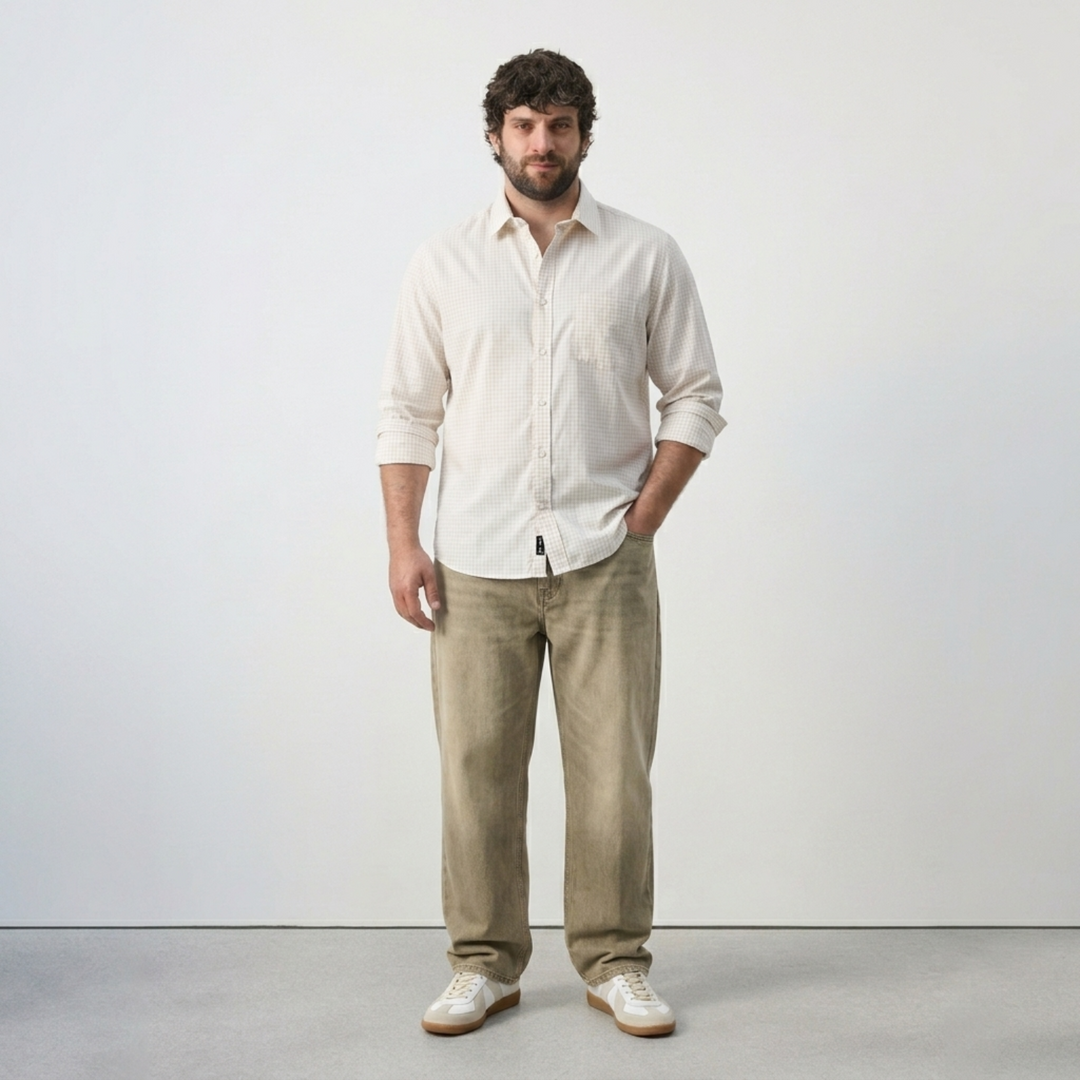 PLUS SIZE MEN CHECK SHIRT| XL-7XL