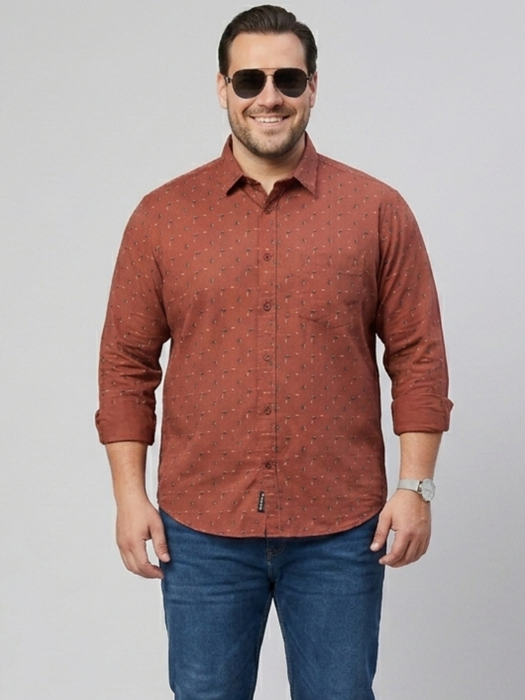 PLUS SIZE MEN PRINTED SHIRT FOR MEN | XL-7XL