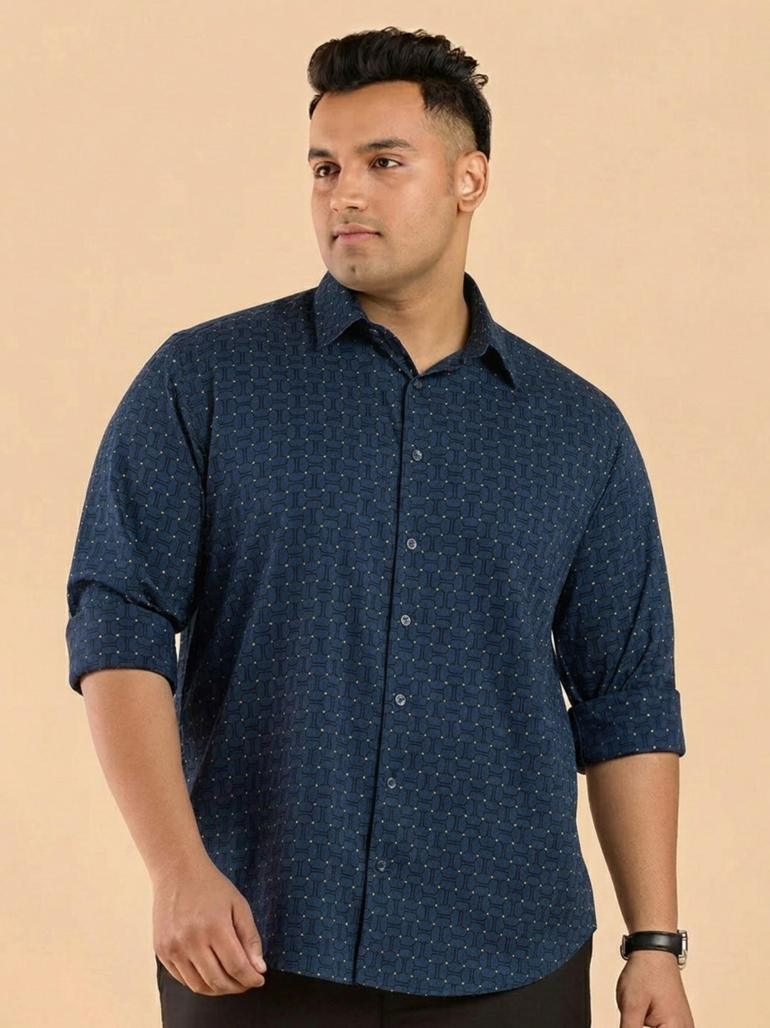 PLUS SIZE MEN SOLID SHIRT | XL-7XL