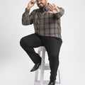 Plus Size Egyptian Giza Cotton Check Shirt | XL-7XL