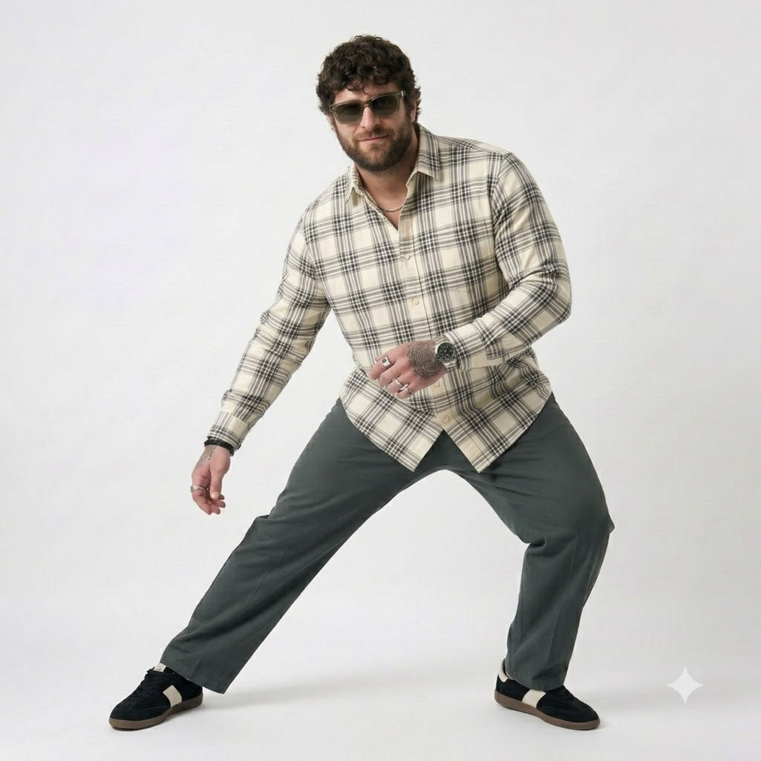 PLUS SIZE CHECK SHIRT FOR MEN | XL-7XL