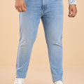 Plus Size Ethereal Blue Wash Kevin Fit Stretch Jeans | XL-7XL