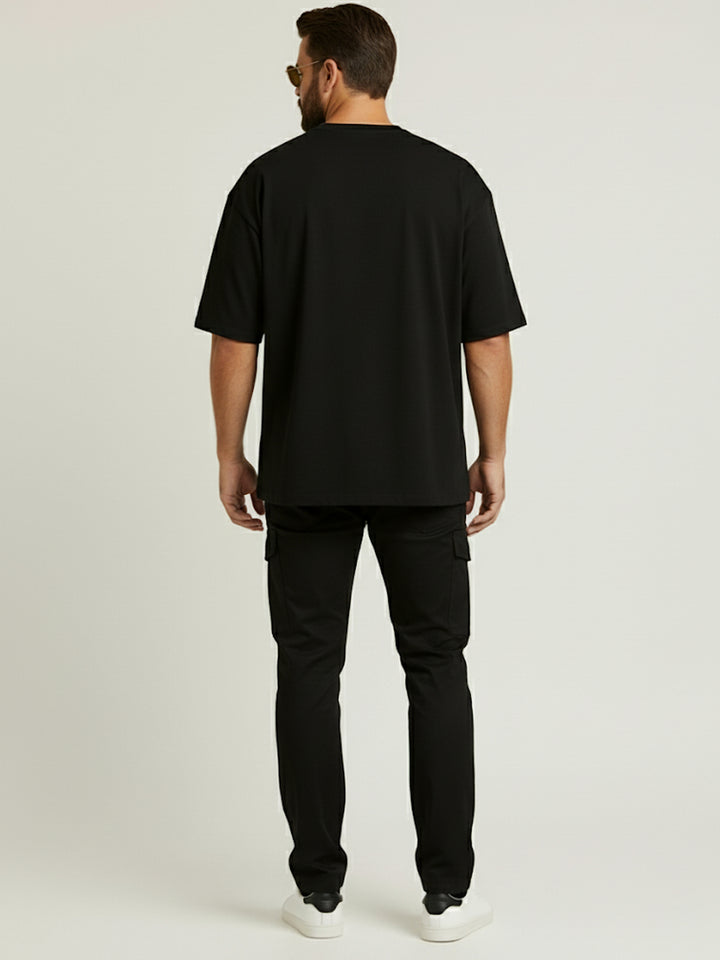 PLUS SIZE RED LABEL COTTON LYCRA LOOSE FIT T-SHIRT FOR MEN | XL-7XL