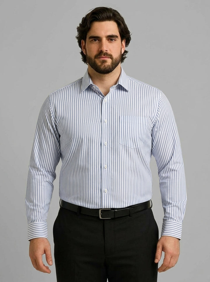 PLUS SIZE STRIPE SHIRT FOR MEN | XL-7XL