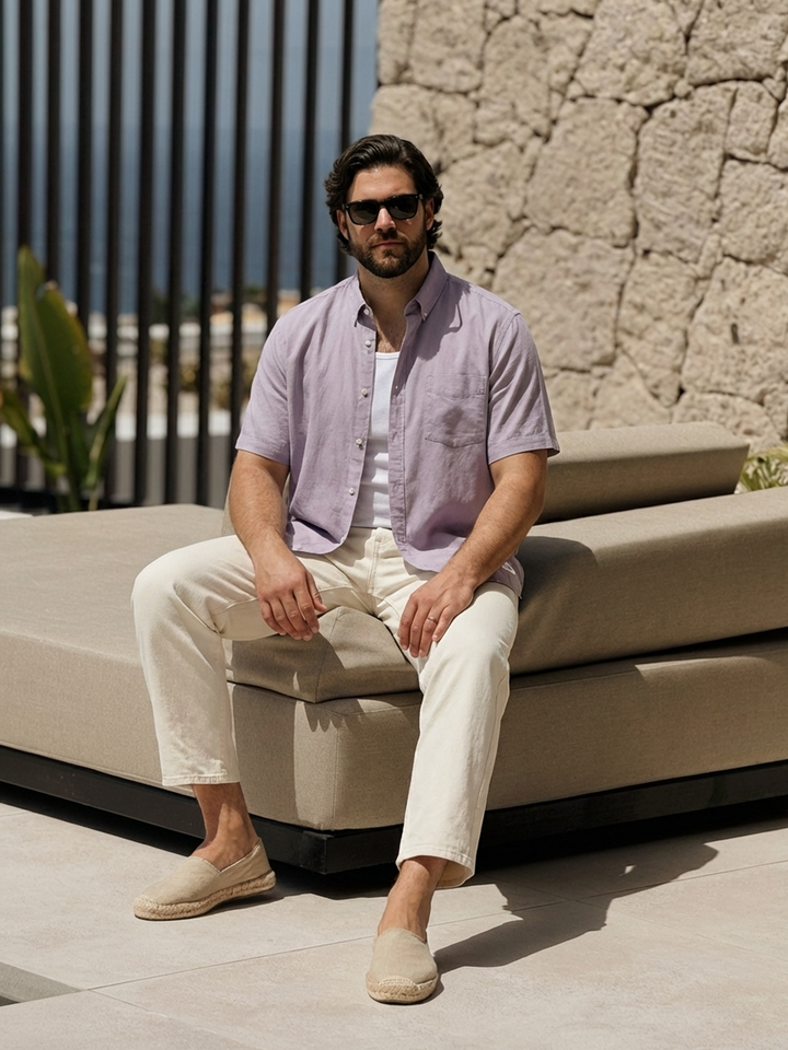 BIG HELLO - THE PLUS LIFE-Men Holiday Shirts