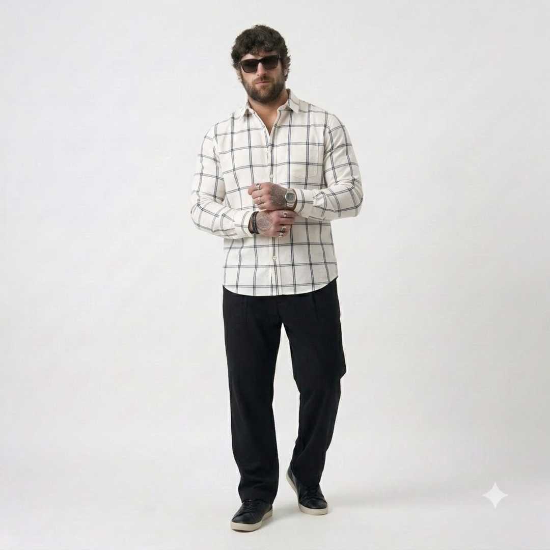 PLUS SIZE CHECK SHIRT FOR MEN | XL-7XL
