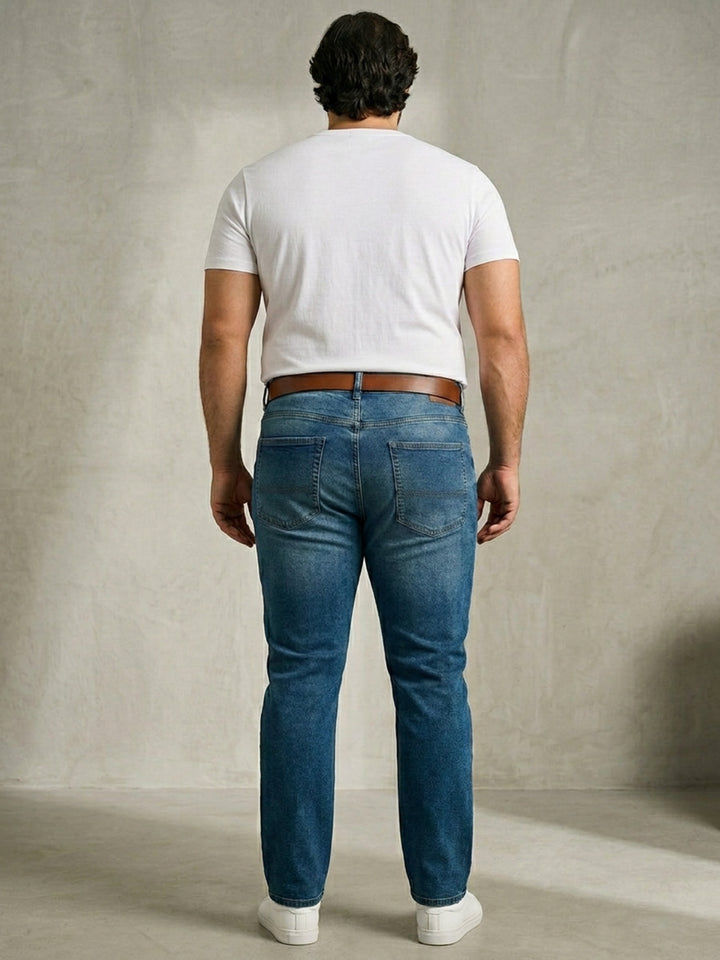 Plus size Men  Zach Fit Dark Wash Stretch Jeans | XL-7XL
