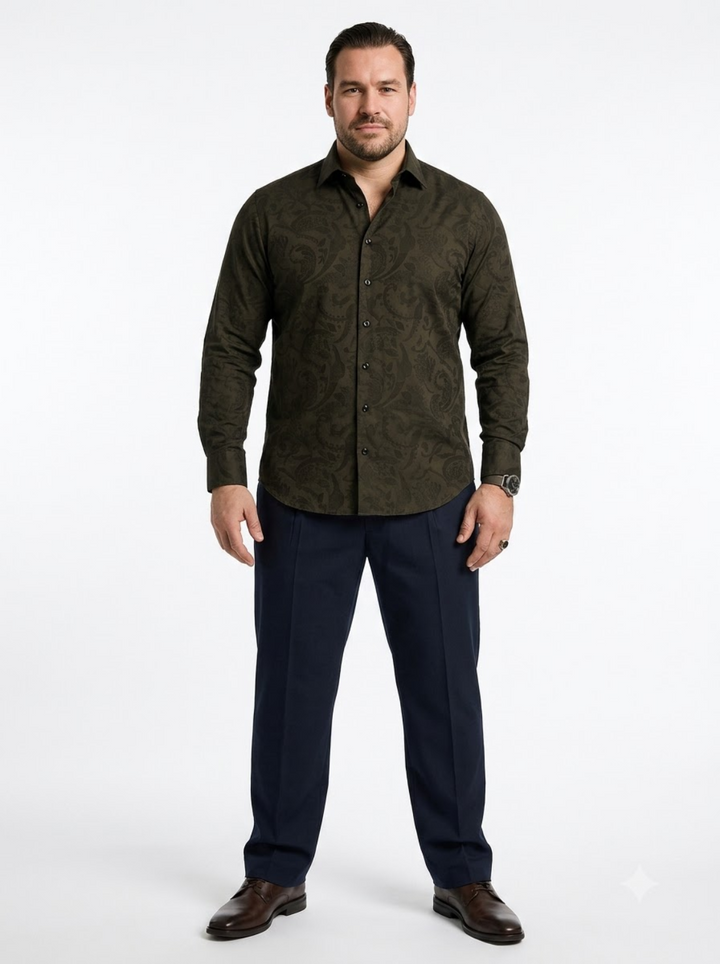 PLUS SIZE JACQURD SHIRT FOR MEN | XL-7XL