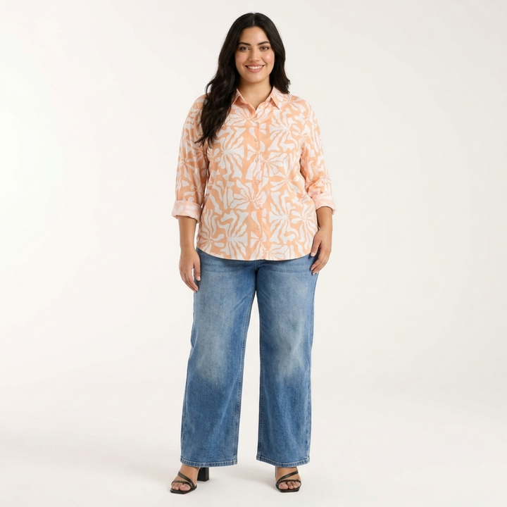 PLUS SIZE WOMEN’S PRINTED SHIRT | XL-7XL